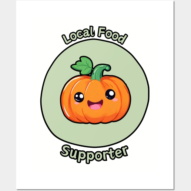 Local Food Supporter - Pumpkin Wall Art by Craftix Design